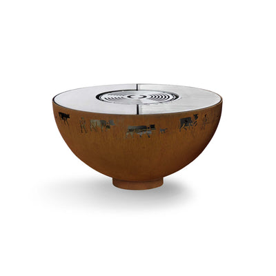 Plaque à feu montée à l'alpage