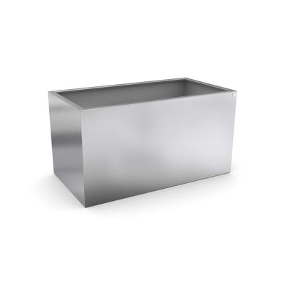 Parterre surélevé avec main courante sur mesure, acier inoxydable