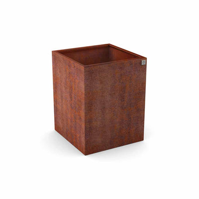 Pot de fleurs avec main courante sur mesure, grille en acier inoxydable