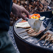 Plaque de feu avec grillades