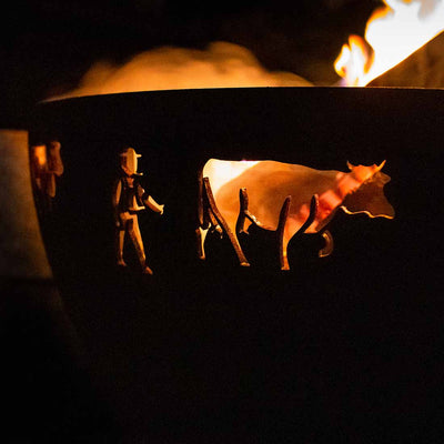 Plaque à feu montée à l'alpage