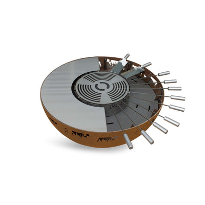 Plaque à feu montée à l'alpage