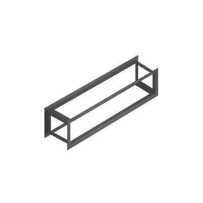 Étagère à bois pour cheminée Fenêtre, acier inoxydable laqué époxy