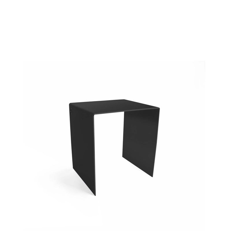 Tabouret, acier inoxydable noir