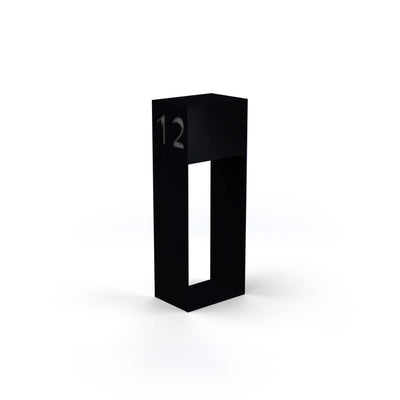 Boîte aux lettres avec inscription, peinture en poudre