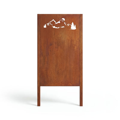 Brise-vue Paysage montagneux, patine noble