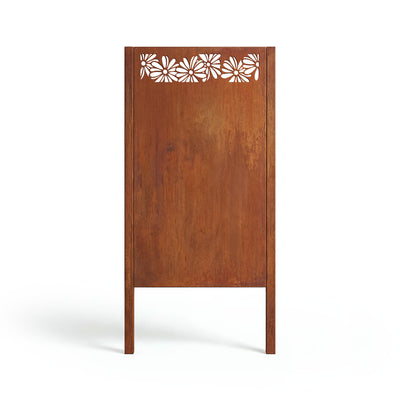 Brise-vue Ornement floral, patine noble