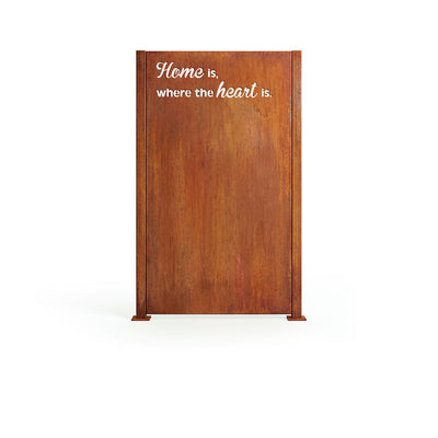 Brise-vue Home is where the heart is, patine noble