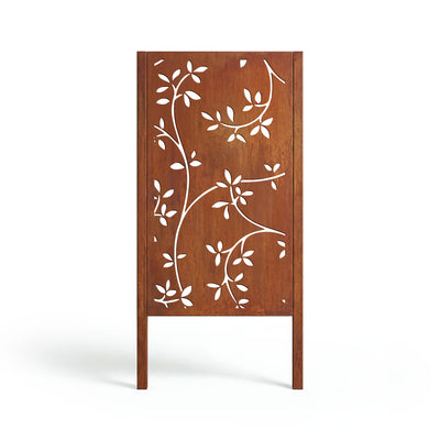 Brise-vue Branches avec feuilles, patine noble