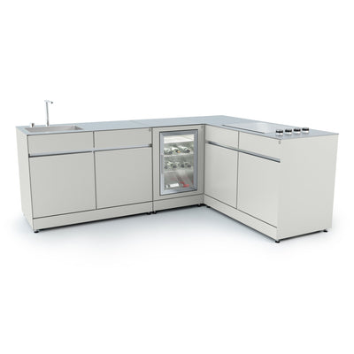 Cuisine d'extérieur en L