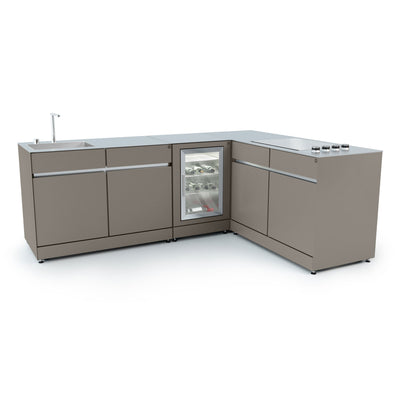 Cuisine d'extérieur en L